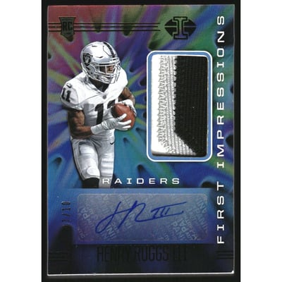 2020 Panini Illusions Green #115 Henry Ruggs III JSY AU