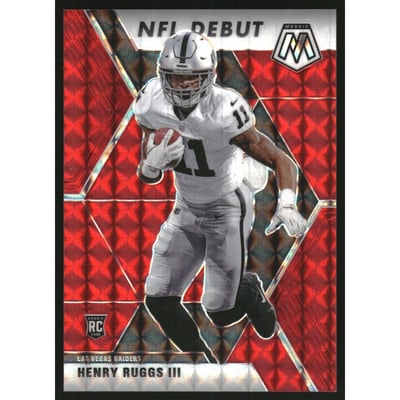 2020 Panini Mosaic Mosaic Choice Fusion Red #269 Henry Ruggs III DEB