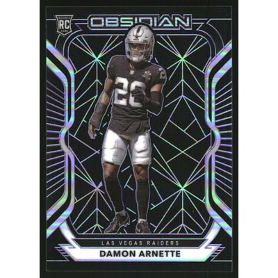 2020 Panini Obsidian Electric Etch Purple #168 Damon Arnette