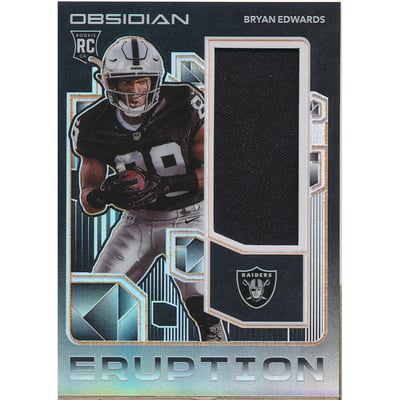 2020 Panini Obsidian Rookie Eruption Materials Electric Etch Orange #30 Bryan Edwards
