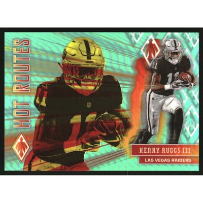 2020 Panini Phoenix Hot Routes Teal #17 Henry Ruggs III