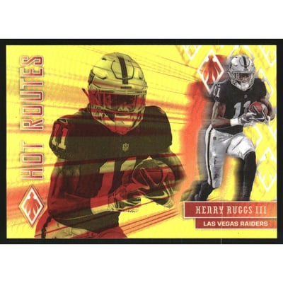 2020 Panini Phoenix Hot Routes Yellow #17 Henry Ruggs III