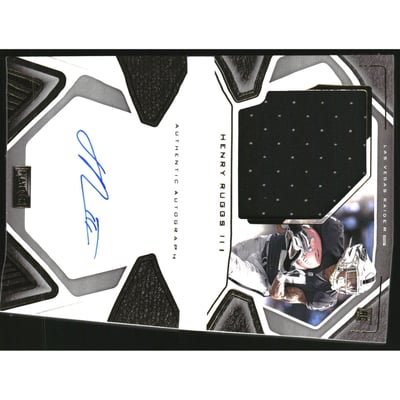 2020 Panini Playbook Gold #208 Henry Ruggs III JSY AU