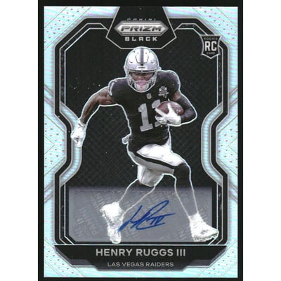 2020 Panini Prizm Black Signatures #15 Henry Ruggs III