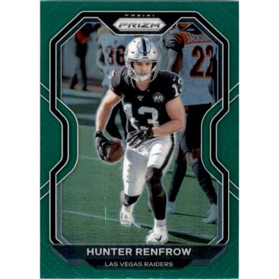 2020 Panini Prizm Prizms Green #134 Hunter Renfrow