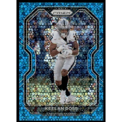 2020 Panini Prizm Prizms No Huddle Blue #137 Keelan Doss