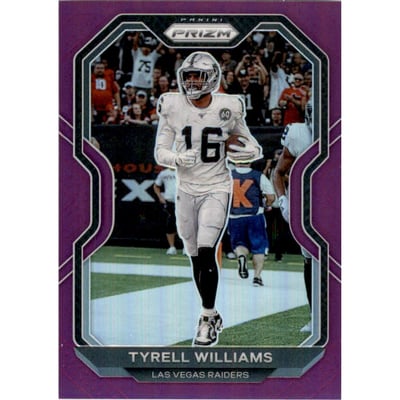 2020 Panini Prizm Prizms Purple #133 Tyrell Williams