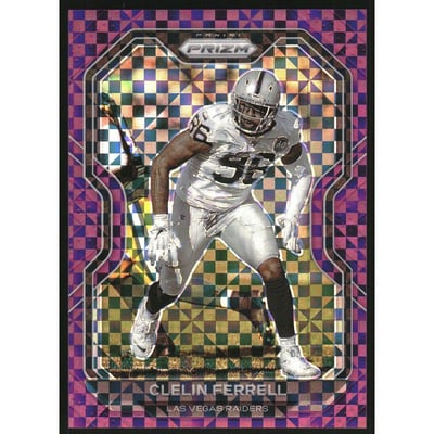2020 Panini Prizm Prizms Purple Power #135 Clelin Ferrell