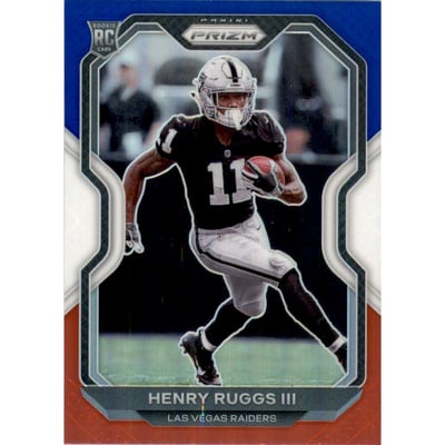2020 Panini Prizm Prizms Red White and Blue #372 Henry Ruggs III