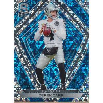 2020 Panini Spectra Neon Blue #54 Derek Carr