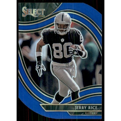 2020 Select Prizm Blue Die Cut #320 Jerry Rice