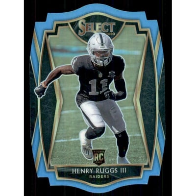 2020 Select Prizm Light Blue Die Cut #158 Henry Ruggs III
