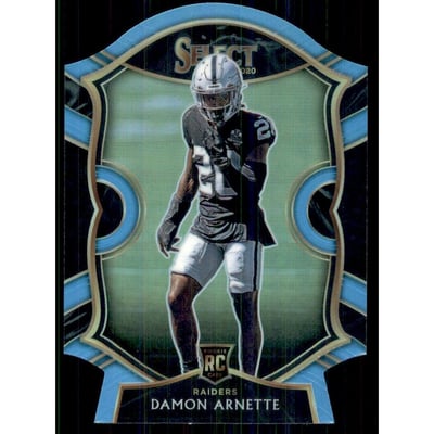 2020 Select Prizm Light Blue Die Cut #92 Damon Arnette