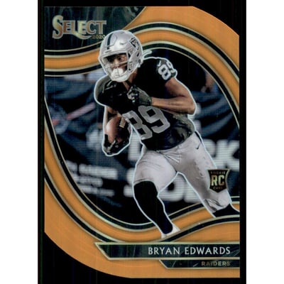 2020 Select Prizm Orange Die Cut #376 Bryan Edwards