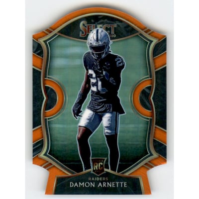 2020 Select Prizm Orange Die Cut #92 Damon Arnette