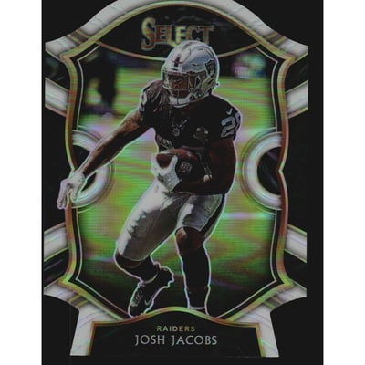 2020 Select Prizm White Die Cut #33 Josh Jacobs