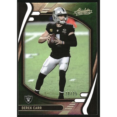 2021 Absolute Spectrum Green #70 Derek Carr