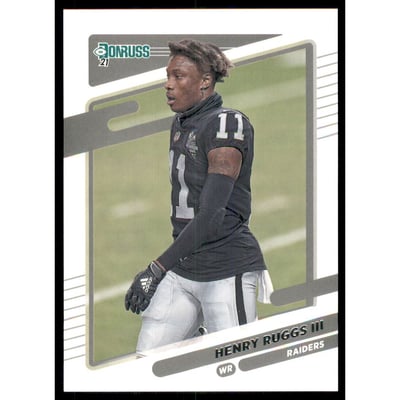 2021 Donruss Aqueous Test #90B Henry Ruggs III VAR