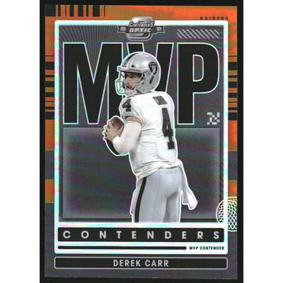 2021 Panini Contenders Optic MVP Contenders Orange #11 Derek Carr