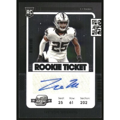 2021 Panini Contenders Optic #164 Tre'von Moehrig AU RC