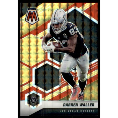 2021 Panini Mosaic Mosaic Choice Fusion Red and Yellow #109 Darren Waller
