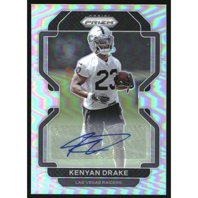 2021 Panini Prizm Autographs Prizms #181 Kenyan Drake
