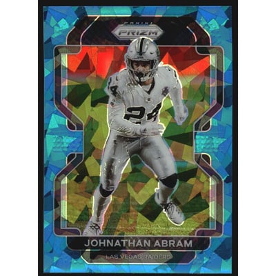 2021 Panini Prizm Prizms Blue Ice #182 Johnathan Abram
