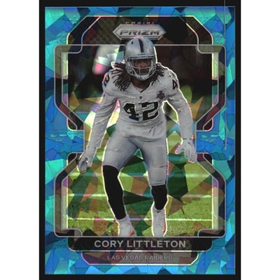 2021 Panini Prizm Prizms Blue Ice #183 Cory Littleton