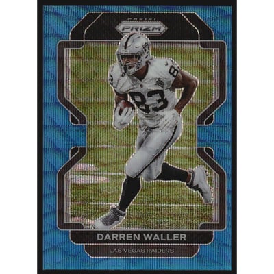 2021 Panini Prizm Prizms Blue Wave #178 Darren Waller