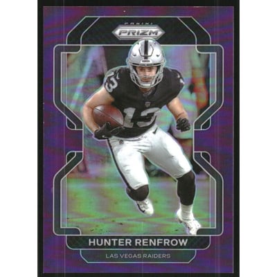2021 Panini Prizm Prizms Purple #176 Hunter Renfrow