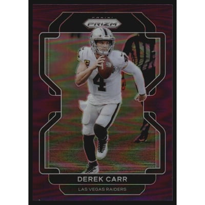 2021 Panini Prizm Prizms Purple #179 Derek Carr
