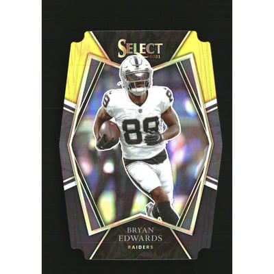 2021 Select Prizm Black and Gold Die Cut #121 Bryan Edwards