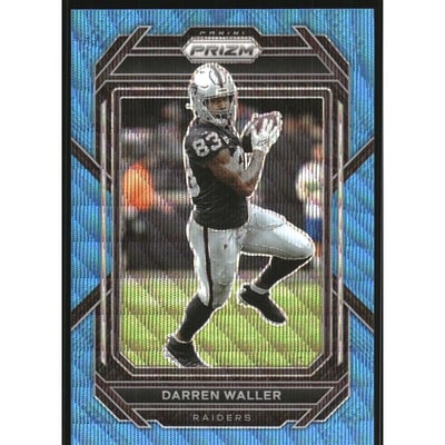 2022 Panini Prizm Prizms Blue Wave #173 Darren Waller