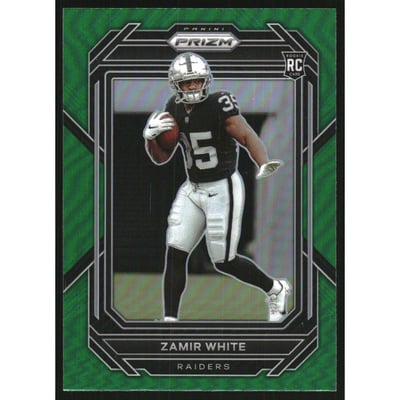2022 Panini Prizm Prizms Green #323 Zamir White