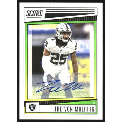2022 Score Signatures #130 Tre'von Moehrig