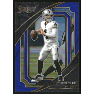 2022 Select Prizm Blue #373 Derek Carr