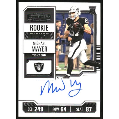 2023 Panini Contenders #187 Michael Mayer AU RC