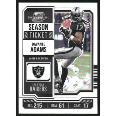 2023 Panini Contenders Optic Silver #28 Davante Adams