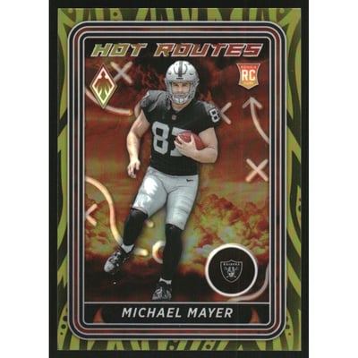 2023 Panini Phoenix Hot Routes Yellow #14 Michael Mayer