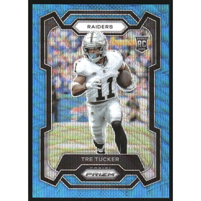 2023 Panini Prizm Prizms Blue Wave #362 Tre Tucker