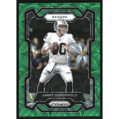 2023 Panini Prizm Prizms Green Scope #176 Jimmy Garoppolo