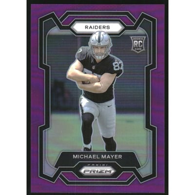 2023 Panini Prizm Prizms Purple #361 Michael Mayer