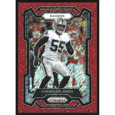 2023 Panini Prizm Prizms Red Shimmer #180 Chandler Jones