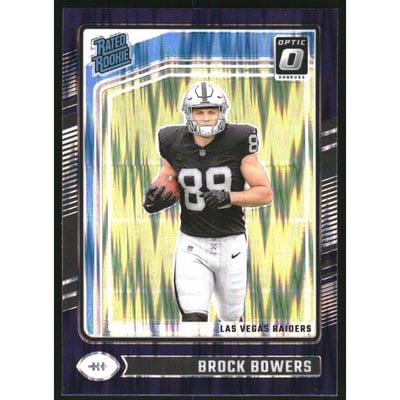 2024 Donruss Optic Purple Shock #215 Brock Bowers RR