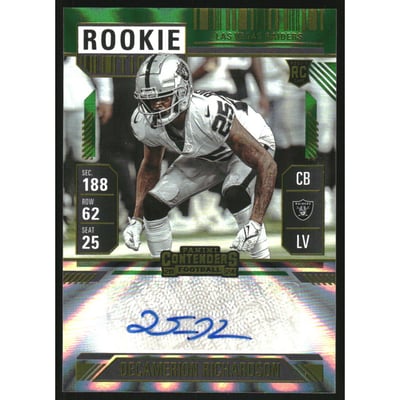 2024 Panini Contenders Opening Kickoff Ticket #238 Decamerion Richardson AU