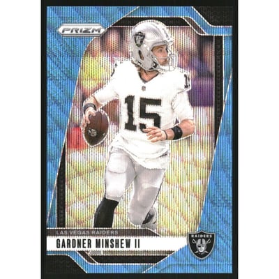 2024 Panini Prizm Prizms Blue Wave #148 Gardner Minshew II