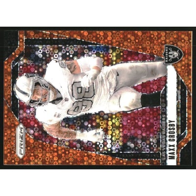 2024 Panini Prizm Prizms Orange Disco #152 Maxx Crosby