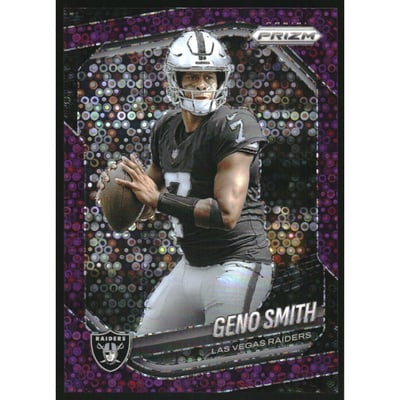 2025 Panini Prizm Prizms No Huddle Purple #103 Geno Smith