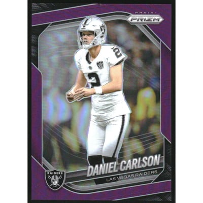 2025 Panini Prizm Prizms Purple #271 Daniel Carlson