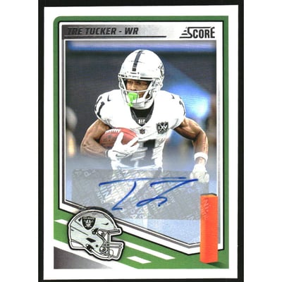 2025 Score Signatures #242 Tre Tucker
